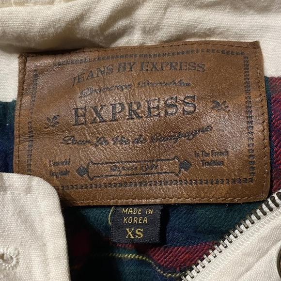 Vintage Express Men's XS Creamy White Hooded Jacket Barn Chore Fisherman Parka - Picture 4 of 6